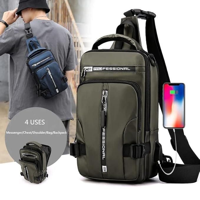 Sling Bag with USB Charging