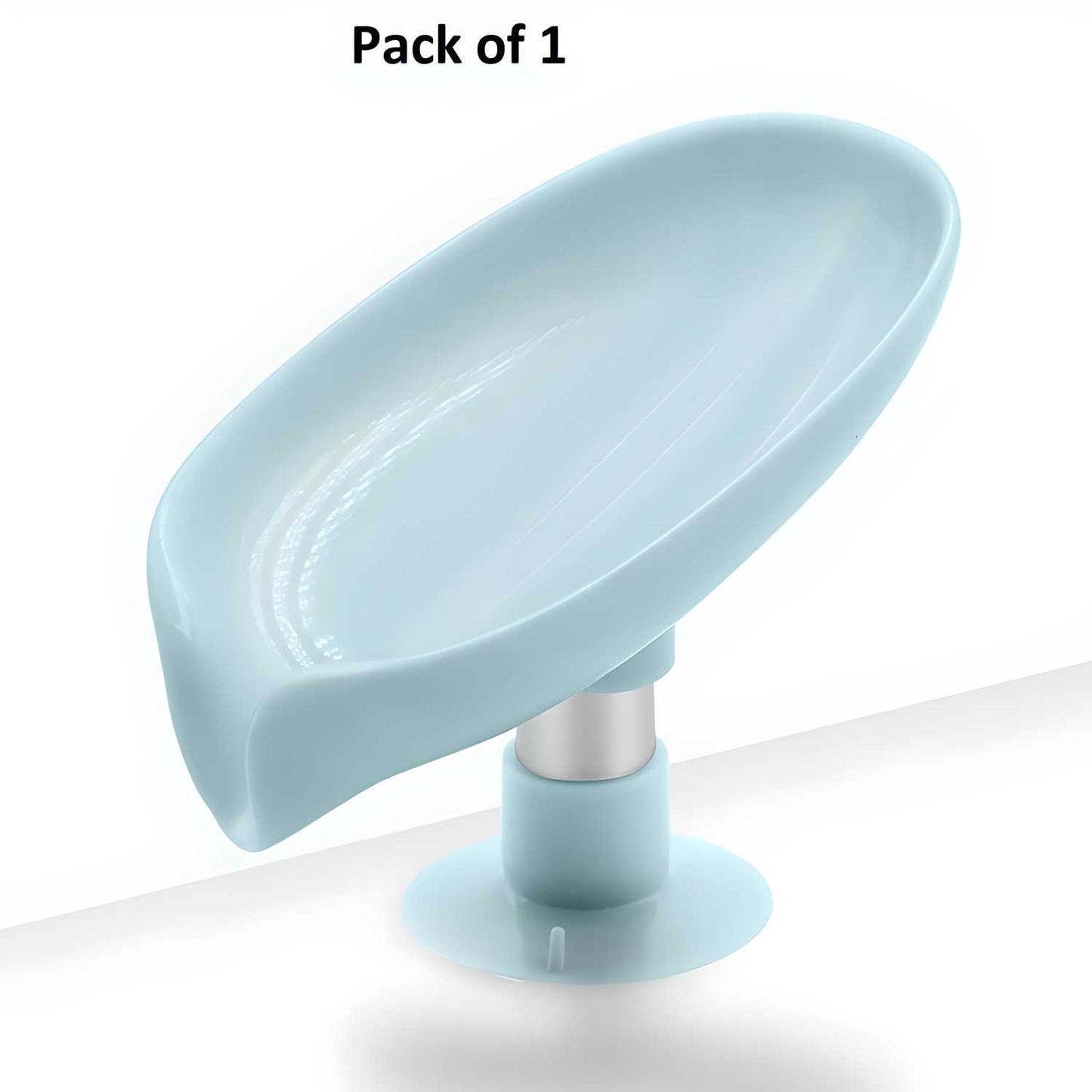 Soap Holder-Leaf Shape Self Draining Soap Holder With Suction Cup(Pack of 1)